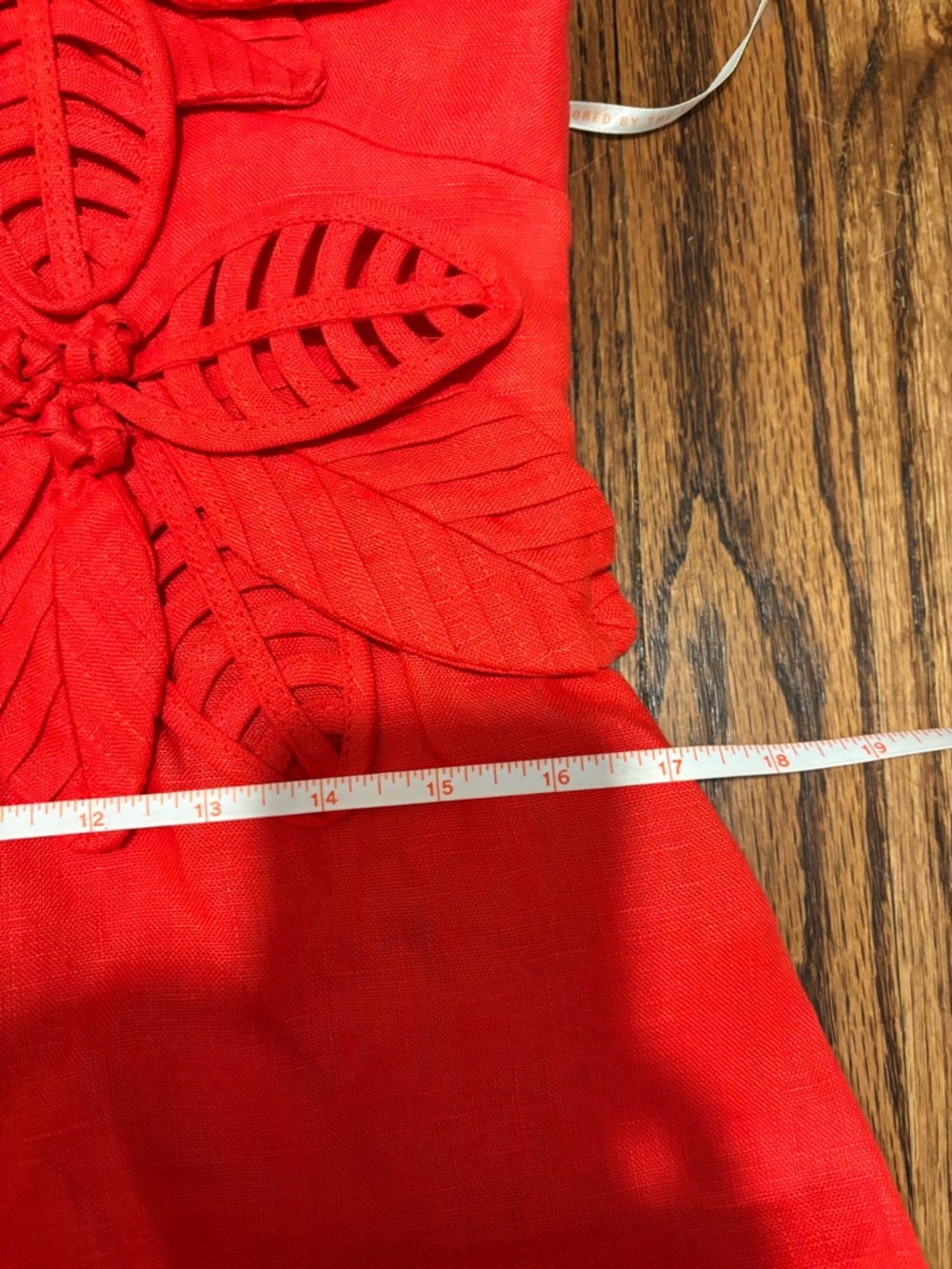 FARM Rio Red Leaf-Applique Spaghetti Strap Mini Dress - Picture 12 of 13